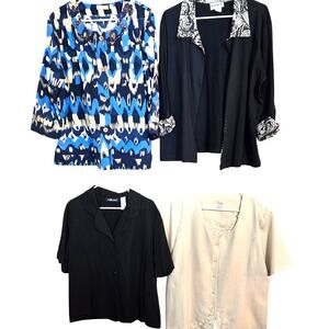 Women's 14 16 Extra Large Blazer Suit Separate Jacket Wholesale Bulk Lot of 4 XL